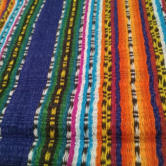 Accessories - Beautiful vintage cotton fabric/scarf in vibrant colors 48 x 10 inches